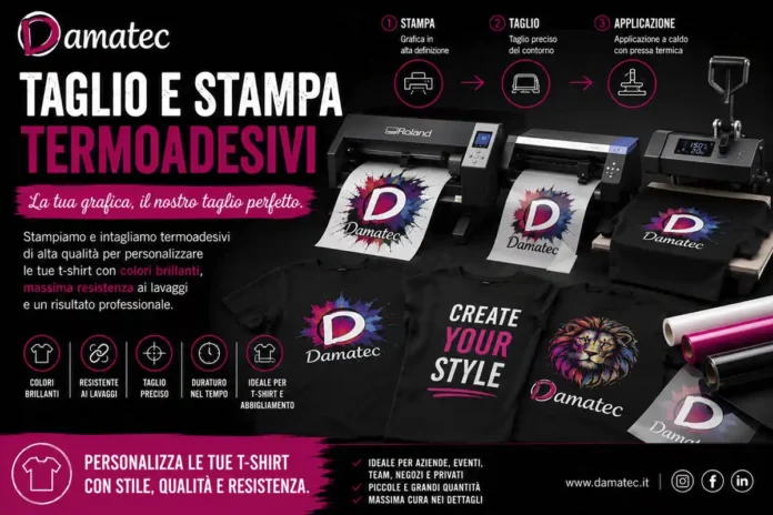 taglio e taglio e stampa termoadesivi