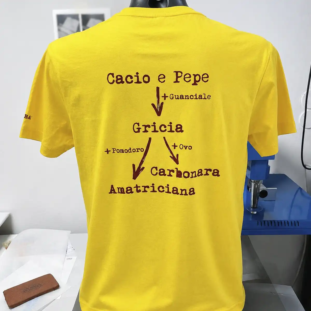 T-shirt personalizzata Damatec con stampa sul retro