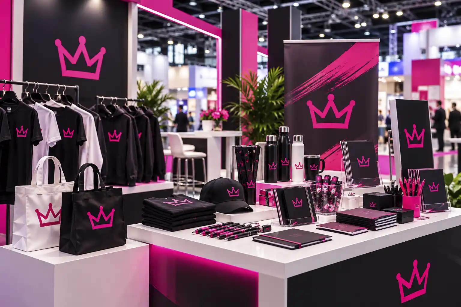 Merchandising personalizzato per fiere Damatec Milano